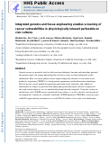 Cover page: Integrated genome and tissue engineering enables screening of cancer vulnerabilities in physiologically relevant perfusable ex vivo cultures