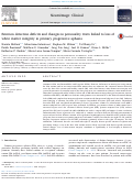 Cover page: Emotion detection deficits and changes in personality traits linked to loss of white matter integrity in primary progressive aphasia