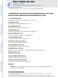 Cover page: Longitudinal assessment of abnormal Papanicolaou test rates among women with HIV.