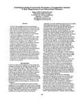 Cover page: Teaching/Learning Events in the Workplace: a Comparative Analysis of their Organizational and Interactional Structure