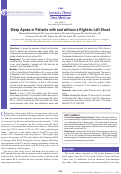 Cover page: Sleep Apnea in Patients with and without a Right-to-Left Shunt.