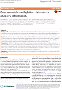 Cover page: Genome-wide methylation data mirror ancestry information