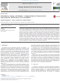 Cover page: Information, timing, and display: A design-behavior framework for improving the effectiveness of eco-feedback