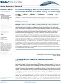 Cover page: Environmental hedging: A theory and method for reconciling reservoir operations for downstream ecology and water supply