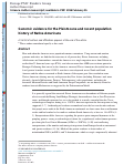 Cover page: Genomic evidence for the Pleistocene and recent population history of Native Americans