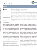 Cover page: Random design of microfluidics