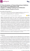 Cover page: In Vitro Evaluation of Farnesyltransferase Inhibitor and its Effect in Combination with 3-Hydroxy-3-Methyl-Glutaryl-CoA Reductase Inhibitor against Naegleria fowleri.