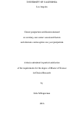 Cover page: Unmet postpartum sterilization demand at a tertiary care center: associated factors and alternate contraception one year postpartum