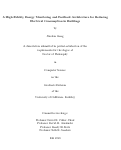 Cover page: A High-Fidelity Energy Monitoring and Feedback Architecture for Reducing Electrical Consumption in Buildings