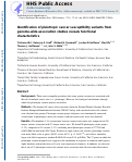 Cover page: Identification of Pleiotropic Cancer Susceptibility Variants from Genome-Wide Association Studies Reveals Functional Characteristics