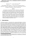 Cover page: Molecular surface-free continuum model for electrodiffusion processes