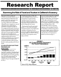 Cover page: Examining the Role of Travel and Tourism in California's Economy