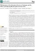 Cover page: Optimisation of the Extraction Process of Naringin and Its Effect on Reducing Blood Lipid Levels In Vitro