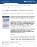 Cover page: Incidence and outcomes of cytomegalovirus reactivation after chimeric antigen receptor T-cell therapy.