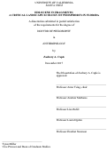 Cover page: Holocene in Fragments: A Critical Landscape Ecology of Phosphorus in Florida