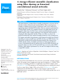 Cover page: A storage-efficient ensemble classification using filter sharing on binarized convolutional neural networks