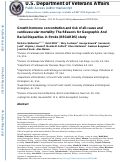 Cover page: Growth hormone concentration and risk of all-cause and cardiovascular mortality: The REasons for Geographic And Racial Disparities in Stroke (REGARDS) study.