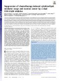 Cover page: Suppression of chemotherapy-induced cytokine/lipid mediator surge and ovarian cancer by a dual COX-2/sEH inhibitor