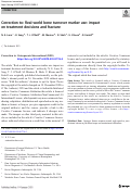 Cover page: Correction to: Real-world bone turnover marker use: impact on treatment decisions and fracture