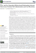 Cover page: Dose- and Sex-Dependent Bidirectional Relationship between Intravenous Fentanyl Self-Administration and Gut Microbiota