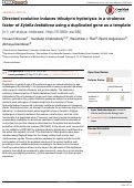 Cover page: Directed evolution induces tributyrin hydrolysis in a virulence factor of Xylella fastidiosa using a duplicated gene as a template