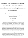 Cover page: Combining Mass Spectrometry of Picoliter Samples with a Multicompartment Electrodynamic Trap for Probing the Chemistry of Droplet Arrays