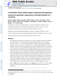 Cover page: Confirmation of the cellular targets of benomyl and rapamycin using next-generation sequencing of resistant mutants in S. cerevisiae.