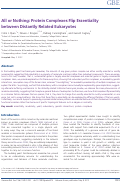 Cover page: All or Nothing: Protein Complexes Flip Essentiality between Distantly Related Eukaryotes