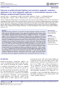 Cover page: Exposure to polybrominated biphenyl and stochastic epigenetic mutations: application of a novel epigenetic approach to environmental exposure in the Michigan polybrominated biphenyl registry.