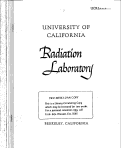 Cover page: FREQUENCY MODULATION AND RADIOFREQUENCY SYSTEM OF THE MODIFIED BERKELEY CYCLOTRON