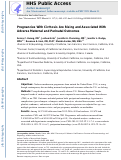 Cover page: Pregnancies With Cirrhosis Are Rising and Associated With Adverse Maternal and Perinatal Outcomes