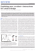 Cover page: Exploiting non-covalent π interactions for catalyst design