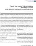 Cover page: Plasmid Copy Number Underlies Adaptive Mutability in Bacteria