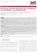 Cover page: Food insecurity and frailty among women with and without HIV in the United States: a cross‐sectional analysis