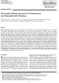 Cover page: Pneumatic Energy Sources for Autonomous and Wearable Soft Robotics