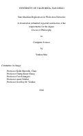 Cover page: State machine replication for wide area networks