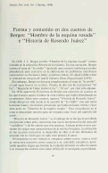 Cover page: Forma y contenido en dos cuentos de Borges: "Hombre de la esquina rosada" e ''Historia de Rosendo Juárez"