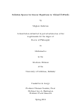 Cover page: Solution Spaces for Linear Equations in Valued D-Fields