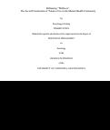 Cover page: Reframing "Wellness": The Social Construction of Tobacco Use in the Mental Health Community