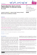 Cover page: Facial distortion due to chronic inflammation of unknown cause in a cat