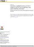 Cover page: Correction: Scaffold Functions of 14-3-3 Adaptors in B Cell Immunoglobulin Class Switch DNA Recombination.