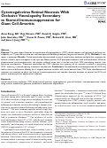 Cover page: Cytomegalovirus Retinal Necrosis With Occlusive Vasculopathy Secondary to Steroid Immunosuppression for Giant Cell Arteritis