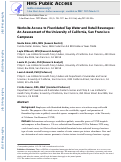 Cover page: Work site access to fluoridated tap water and retail beverages An assessment of the University of California, San Francisco campuses