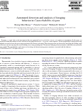 Cover page: Automated detection and analysis of foraging behavior in Caenorhabditis elegans