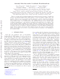 Cover page: Anomaly Detection under Coordinate Transformations