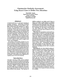 Cover page: Constructive Similarity Assessment: Using Stored Cases to Define New Situations