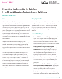 Cover page: Evaluating the Potential for Building 5- to 10-Unit Housing Projects Across California