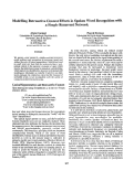 Cover page: Modelling Retroactive Context Effects in Spoken Word Recognition with a Simple Recurrent Network