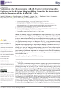 Cover page: Validation of a Chromosome 14 Risk Haplotype for Idiopathic Epilepsy in the Belgian Shepherd Dog Found to Be Associated with an Insertion in the RAPGEF5 Gene