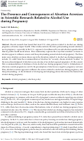 Cover page: The Presence and Consequences of Abortion Aversion in Scientific Research Related to Alcohol Use during Pregnancy